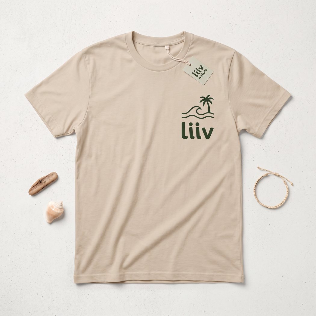 Camiseta areia liiv nature
